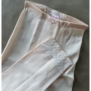 Vintage Charmode Sears Girdle Long Leg Peach Lace Small NWT Coquette Lingerie